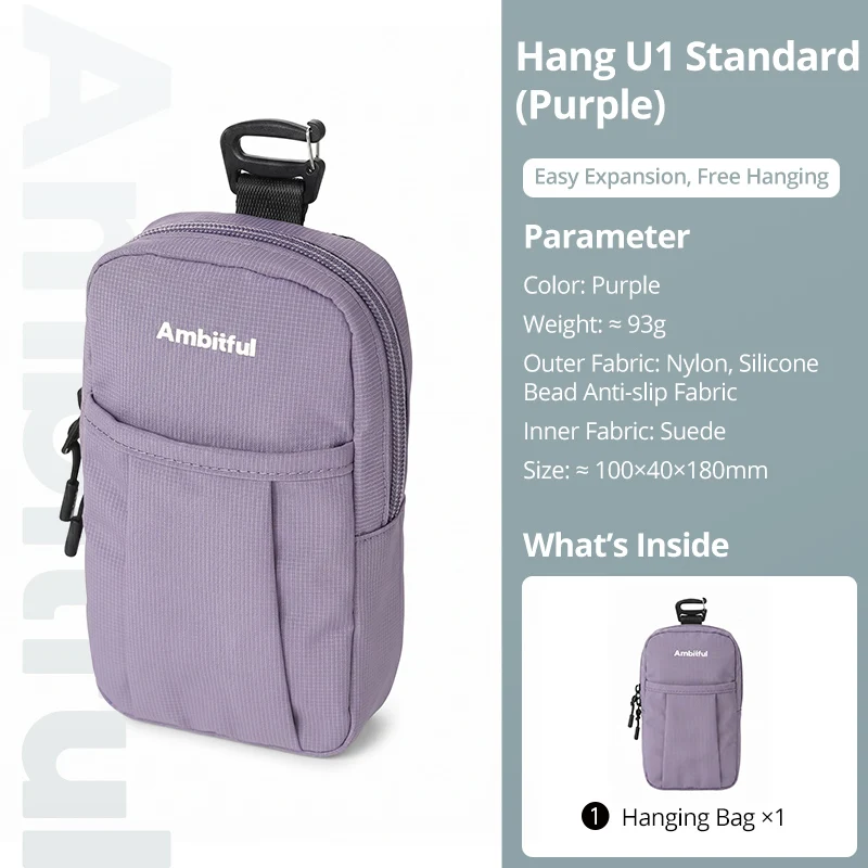 Ambitful Water Resistant Compact Shoulder Strap Bag