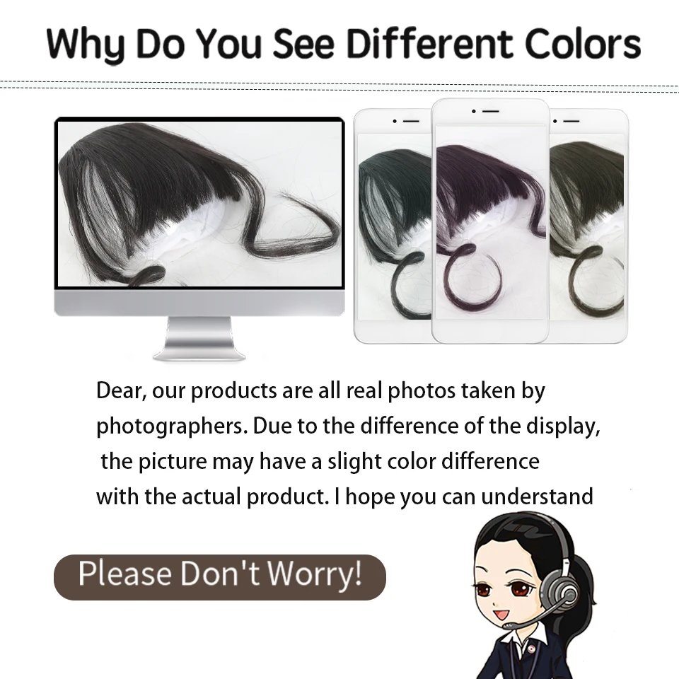 LUPU Black Cosplay Wig with Neat Bangs and Curly Side Locks – Unique Hair Style