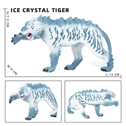 Savage 3D Magic Dragon: Mythical Animal Action Figures Collection Toy Gift (Ice crystal tiger)