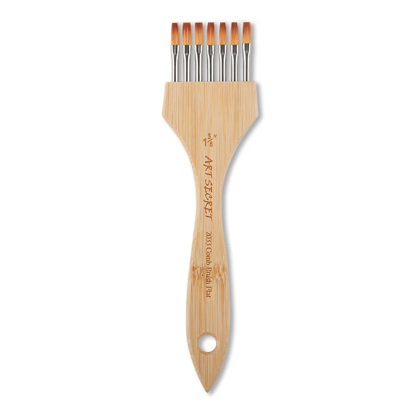 New Product High Quality Multi-tooth Brush Set Nylon Art Painting Brush For Watercolor Acrylic Body Art Painting 6