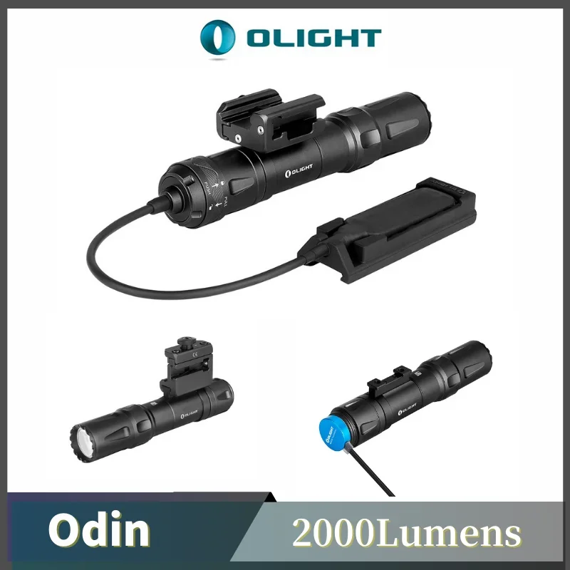 Olight Odin Torcia Tattica Ricaricabile Magnetica 2000Lumen La Luce Di Arma Include L'Interruttore Remoto
