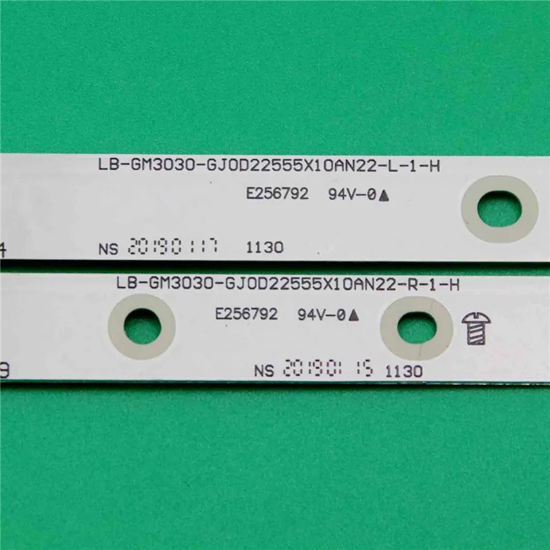 Analyste de bandes LED pour Philips 55PUS7354/12 55PUS6804/12 55PUS6814/12, bandes de rétroéclairage LB-GM3030-GJ0D22555X10AN22-L-1-H