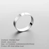 ELANDIS Stainless Steel Gold Plated Ring Simple Men's Accessories Holiday Party Favors 2