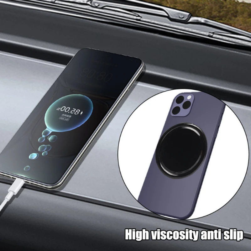 Car Non-slip Mat Silicone Round Anti-skid Toy Pad Gel for Mobile Phone Key Holder Sticker Pad Interior Accessories silicone anti slip pad silicone anti skid pad