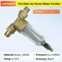 เครื่องกรองน้ำติดตั้งก่อนเข้าบ้านทั้งระบบ อัตราการไหล 4000LH สแตนเลส 40 ไมครอน ล้างย้อน ติดตั้งท่อ ขนาดเกลียว 1 2 3 4 1 นิ้ว 1