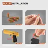Outdoor Games Gold Desert Eagle Soft Bullet Toy Gun Launcher Automatic Shell Throwing Continuous Pistol Adult Boy Catapult Gifts 4