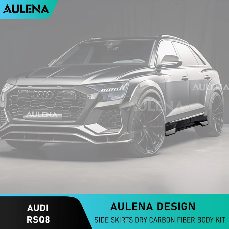 Aulena Dry Carbon Body Kit Minigonne Laterali Ad Alte Prestazioni Full Dry Carbon Per Audi Rsq8