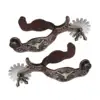2x Horse Spurs Anti Rust Western Style Spur for Competition Equipments Brown 5
