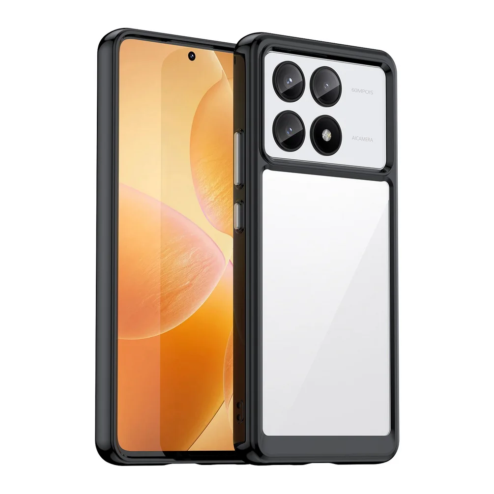 Étui Transparent pour X6 M6 F5 X5 GT X4 M5 F4 POCO C65 C40 C55 M4 Pro F3, housse de téléphone souple et fine en TPU_voghion.com