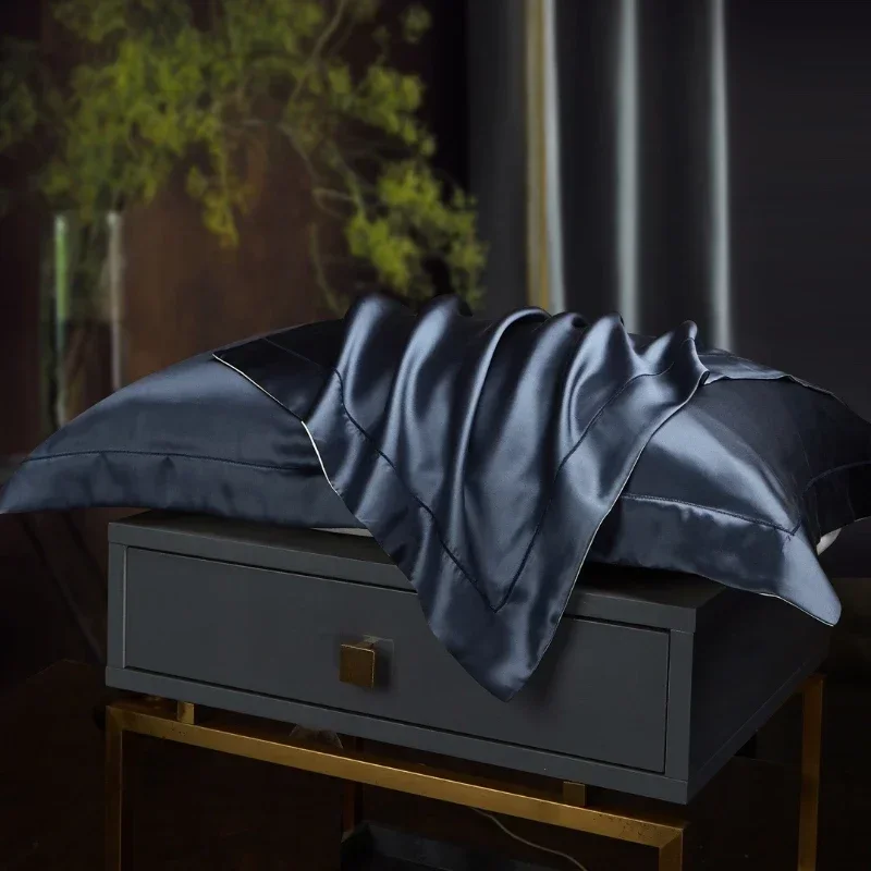 100% natural mulberry silk pillowcase suitable for hair and skin -1 pack of pure silk on the front 5
