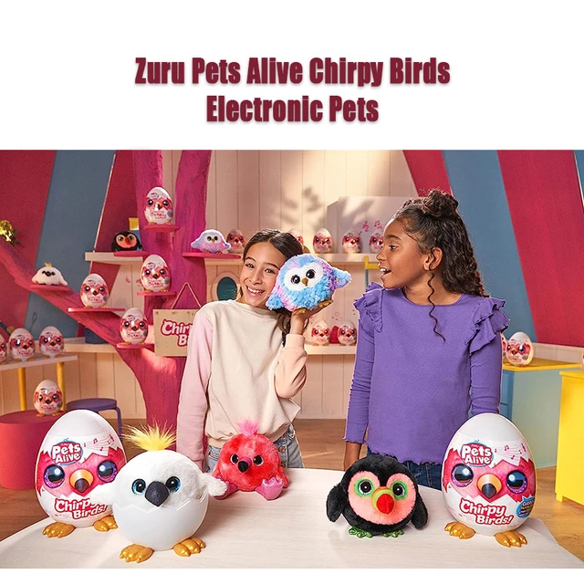 Zuru-Jouets électroniques en peluche pour filles, œuf surprise, animaux  originaux, chatons vivants, oiseaux interactifs, peluches douces, chiots  animaux - AliExpress