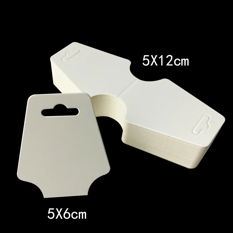 50pcs Foldable Blank Kraft Package Display Card Necklace Bracelet Hairband Price Hang Tag For DIY Jewelry Making Supplies