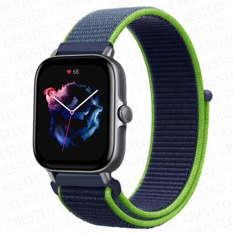 Nylon Sport Watch Band Bracelet - 20mm/22mm Adjustable Strap