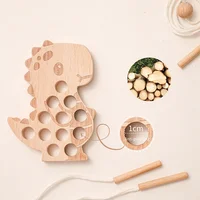 Wooden Hedgehog Threading Board