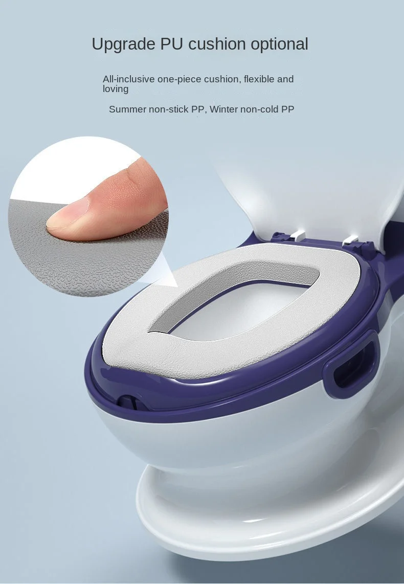Children'S Potty Pu Cushion 6 Months To 8 Years Simulated Toilet Portable Toddler Potty Kids Travel Training Simulation Toilet