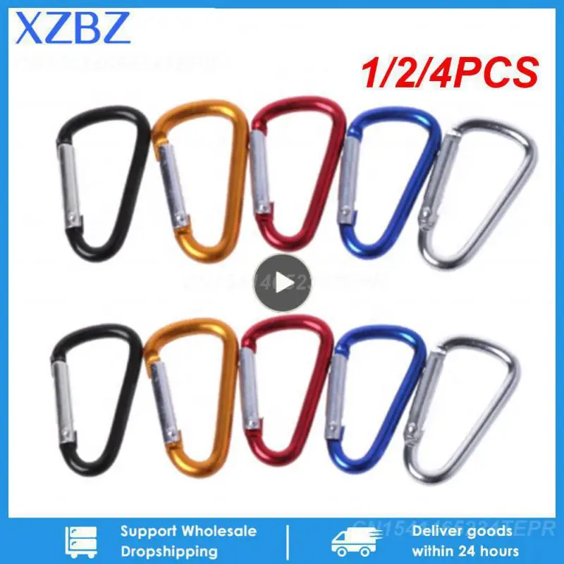 1-2-4PCS-8mm-Carabiner-Spring-Snap-Hook-Spring-Link-Hook-Clip-Hook-D ...