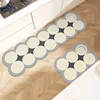 Carpet for Kitchen Non-slip Water Oil Absorption Floor Mat PVC Diatom Mud Free Washing Foot Mats Special-shaped Long Strip Rugs 2