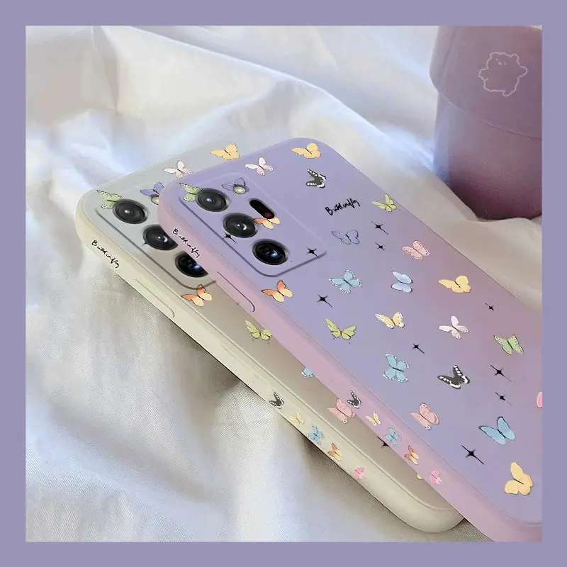 Bright Butterfly Silicone Phone Case Cover