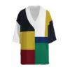 2024 New Summer Men's Set Loose Casual Sports Suit High-quality Jacquard V-neck Short-sleeved Shorts Two-piece Men's Clothing 4