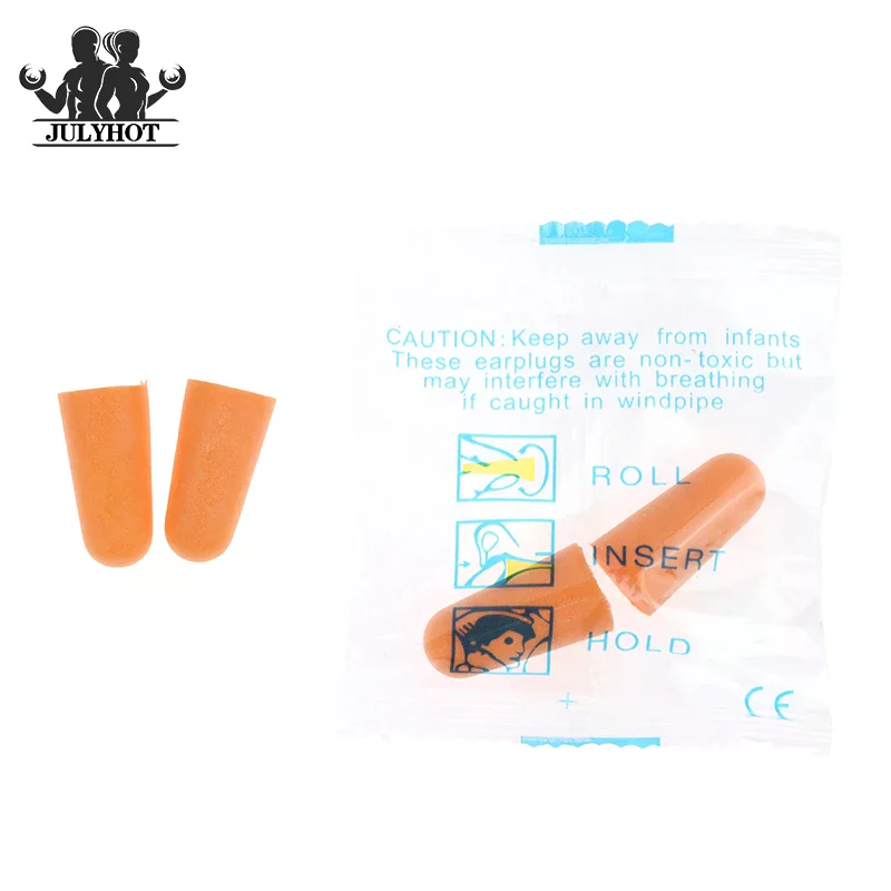 Paquet de bouchons d'oreilles antibruit lot économique, prêts à l'emploi pour le voyage.