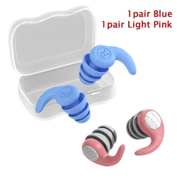 Kids' Silicone Noise-Canceling Earplugs - 3-Layer Waterproof Hearing Protection (2Pair mixed)