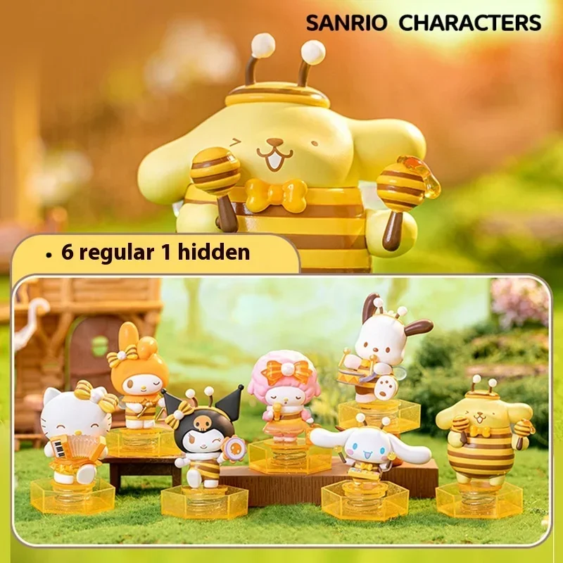 

Новые оригинальные персонажи Sanrio, маленькая пчелка, музыкальная серия, модная игрушечная фигурка Kuromi понравило, подарки для девочек, игрушки 10 см