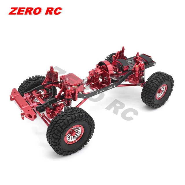 1/10 ROCK CRAWLER RC LKW LEGIERUNG Und Carbon Rahmen AXIAL SCX10 Chassis  313mm Radstand Rc AUTO ROT - AliExpress