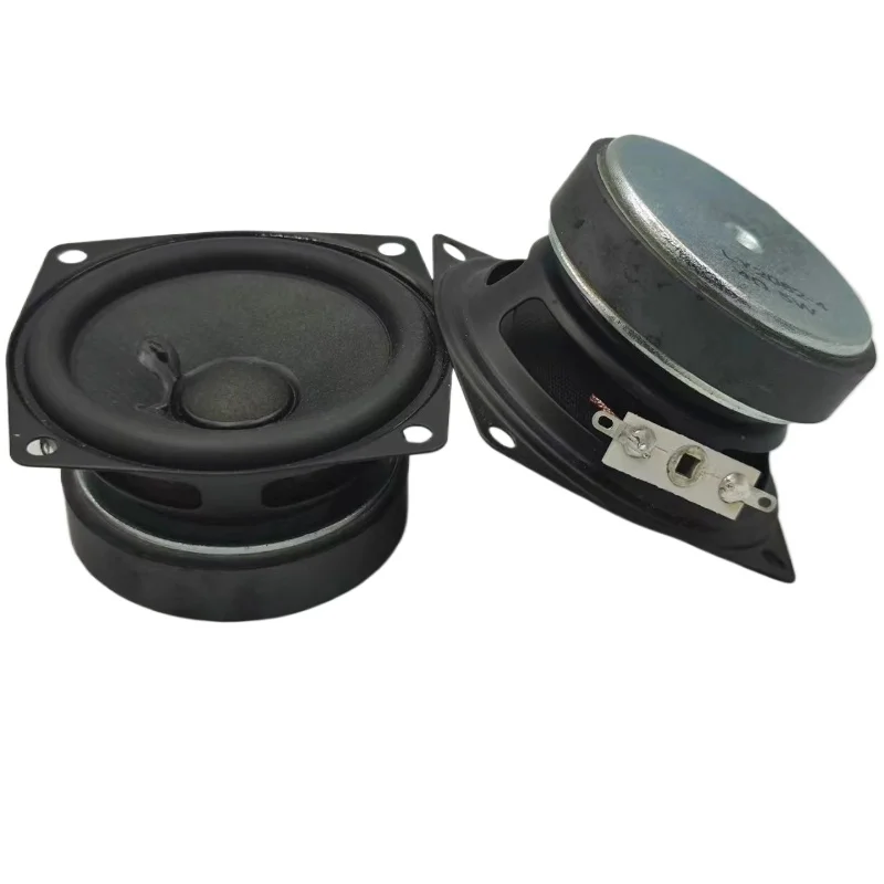 SOTAMIA 2Pcs 2.5 Inch Audio Full Range Speakers 4 Ohm 5W Rubber Edge HIFI Speaker External Magnetic Loudspeaker Home Bookshelf