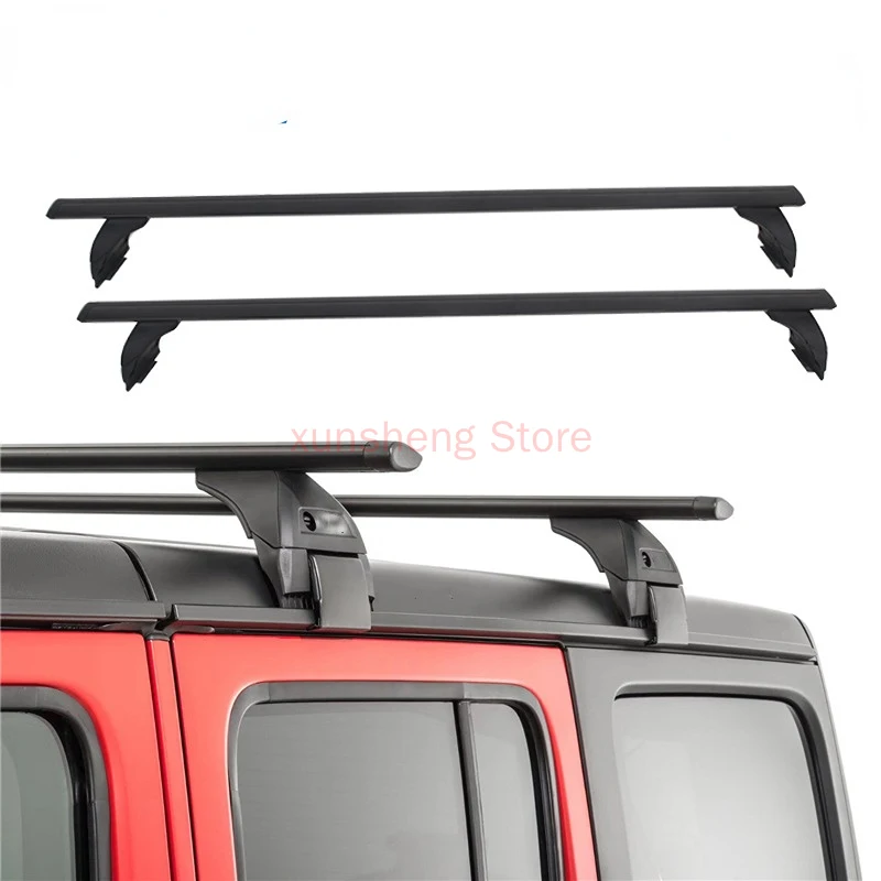 

2Pcs Roof Rail Rack Cross Bar Crossbar Kayak Luggage Carriers Fits for 2007-2022 Jeep Wrangler JK JL Gladiator JT 4XE 2 & 4 Door