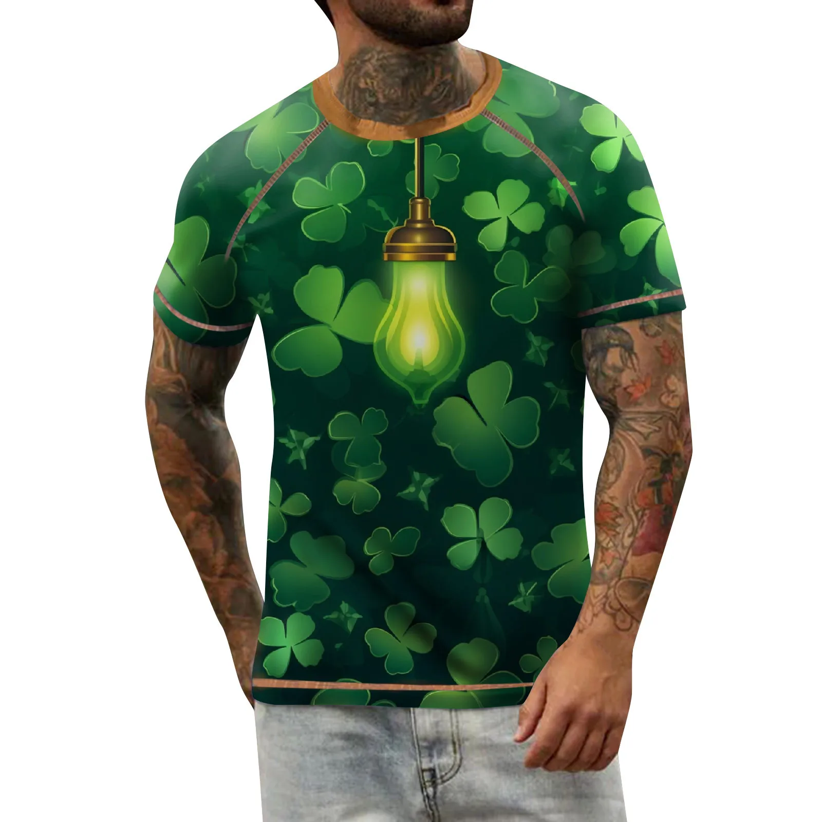 

2024 Men's Raglan T-shirt Retro Short Sleeve Round Neck Traf Official Store Letter Printing Tshirt For Men Traf Women