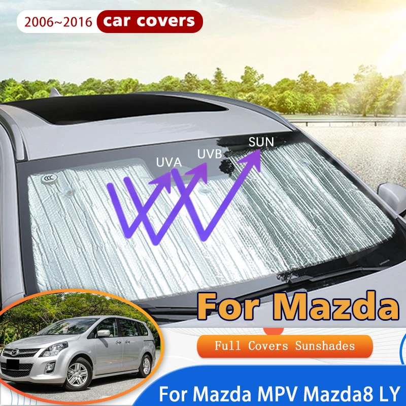 

For Mazda MPV Mazda8 LY 2006~2016 2007 2008 2009 Car Window Windshield Sunshades Reflector Sun Shade Sun Visor Auto Accessories