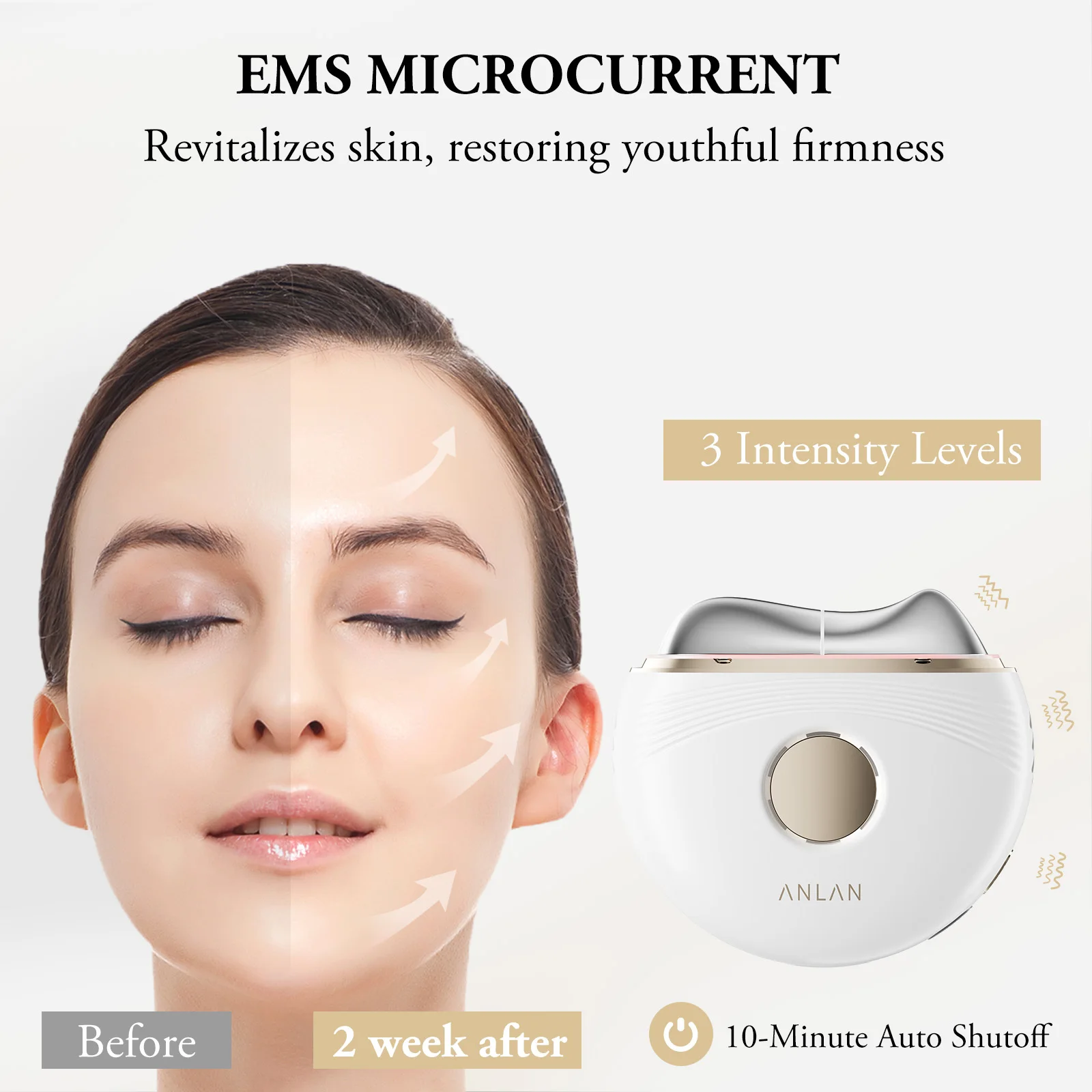 ANLAN Electric Guasha Massager EMS Face Lifting Remove Edema Firming Skin Clod Heat Body Scraping Therapy Skincare Beauty Device 2