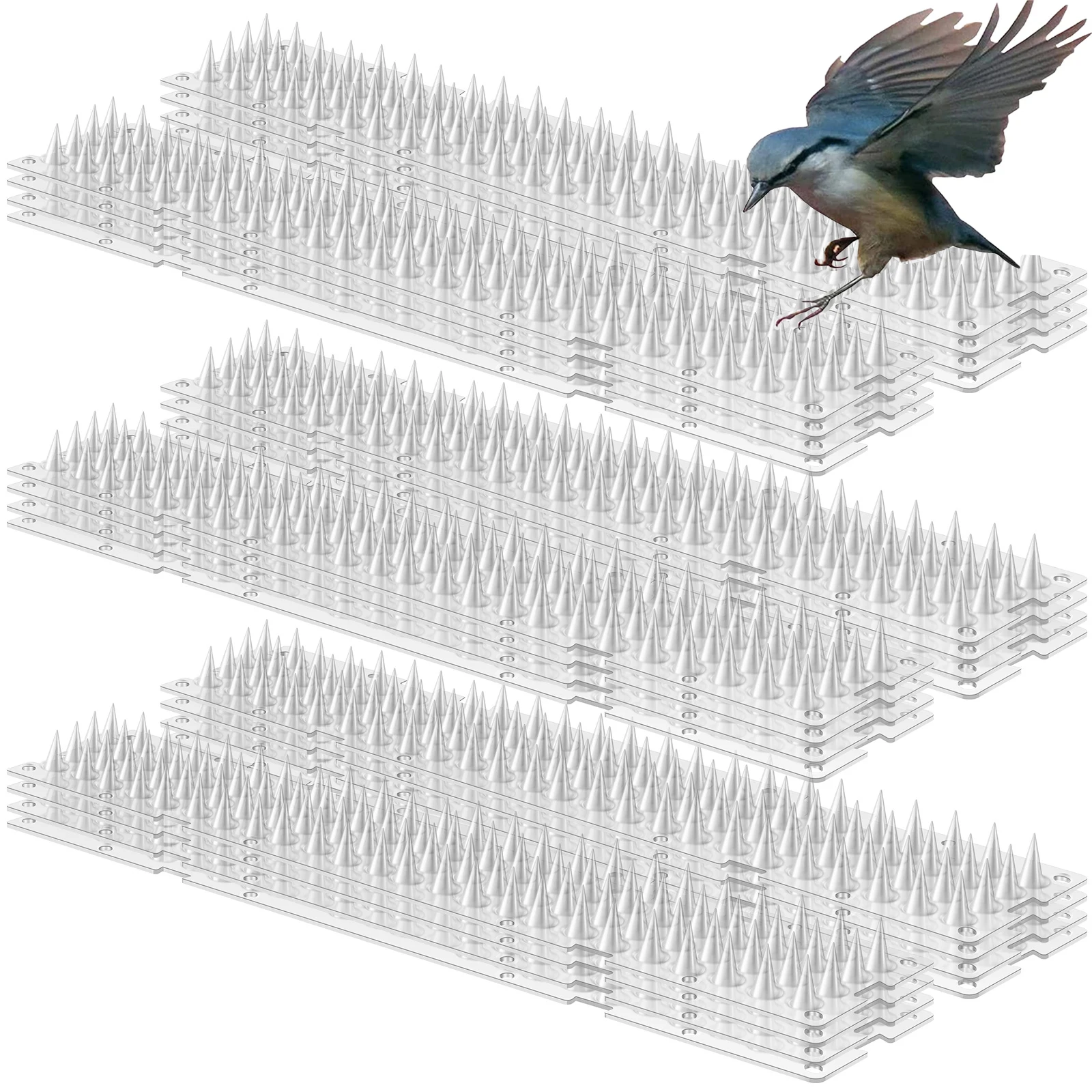 Plastic Bird Repeller Spike Pad for Garden Plants Protection