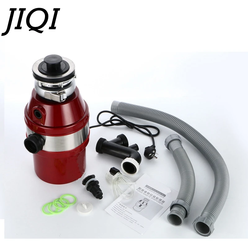 JIQI Mute design food garbage processor kitchen Waste Disposer 450W overload protection Stainless Steel Garbage Grinder 3