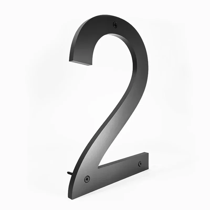 20-25 Cm Big Exterior House Number Outdoor 26 Letters #0-9 Alphabet Home Hotel Outdoor Numbers Address Plate Street Acrylic Sign house number signs house numbers number plate
