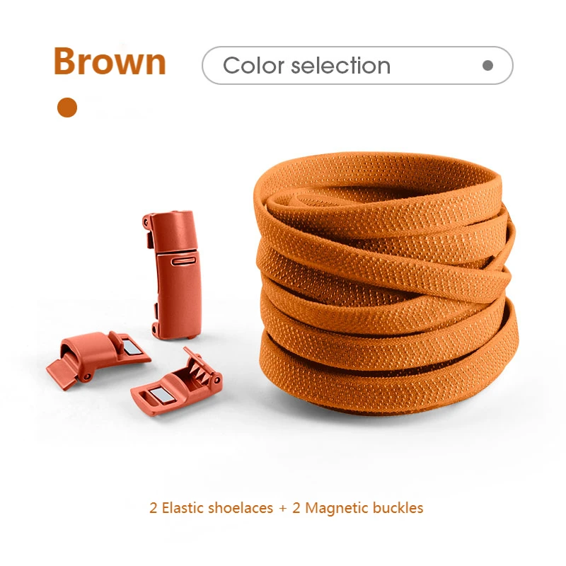 Vibrant Magnetic No-Tie Elastic Shoelaces