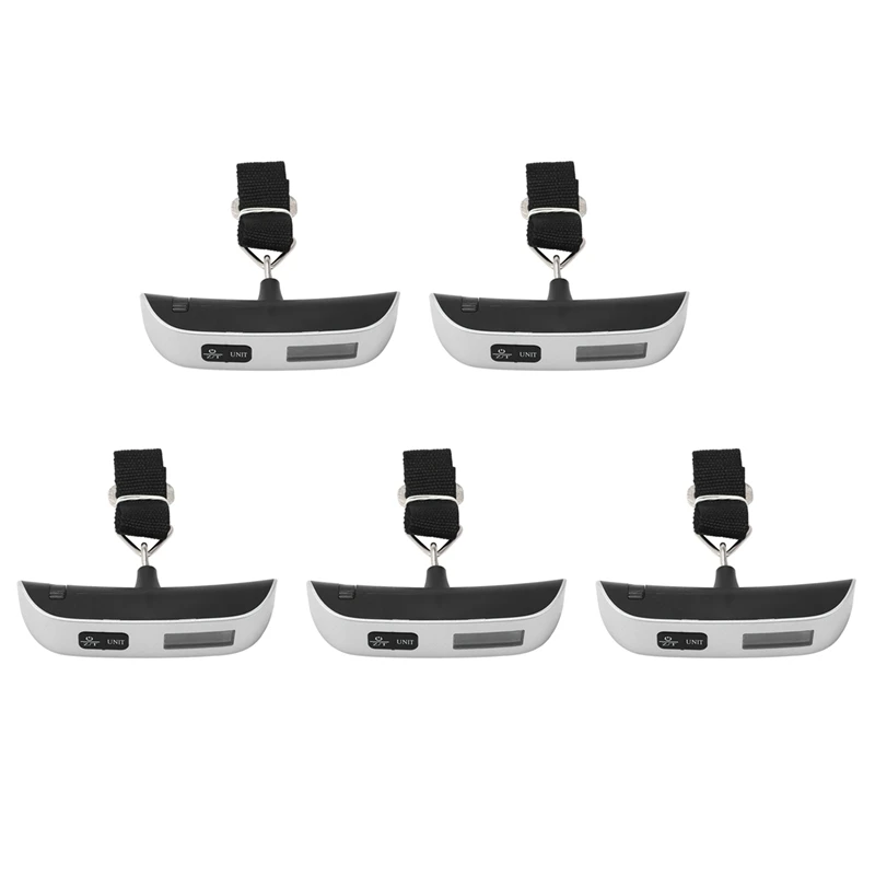 

5X 50Kg X 50G Digital LCD Handheld Luggage Baggage Weight Scale Thermometer