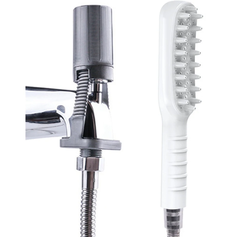 

Душевая насадка для домашних животных для ванны, распылитель для ванны, щетка для ванны для домашних животных и скребок для воды, душ для мытья собак