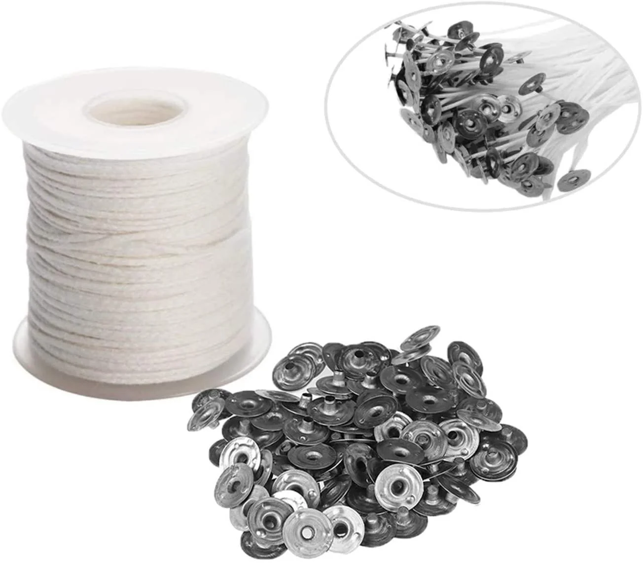 Woven Cotton Wick Material Handmade Candle Making Accessories 61 M Home Smokeless DIY Candle Production Tool,candle wicks,candle wick,candle making tool