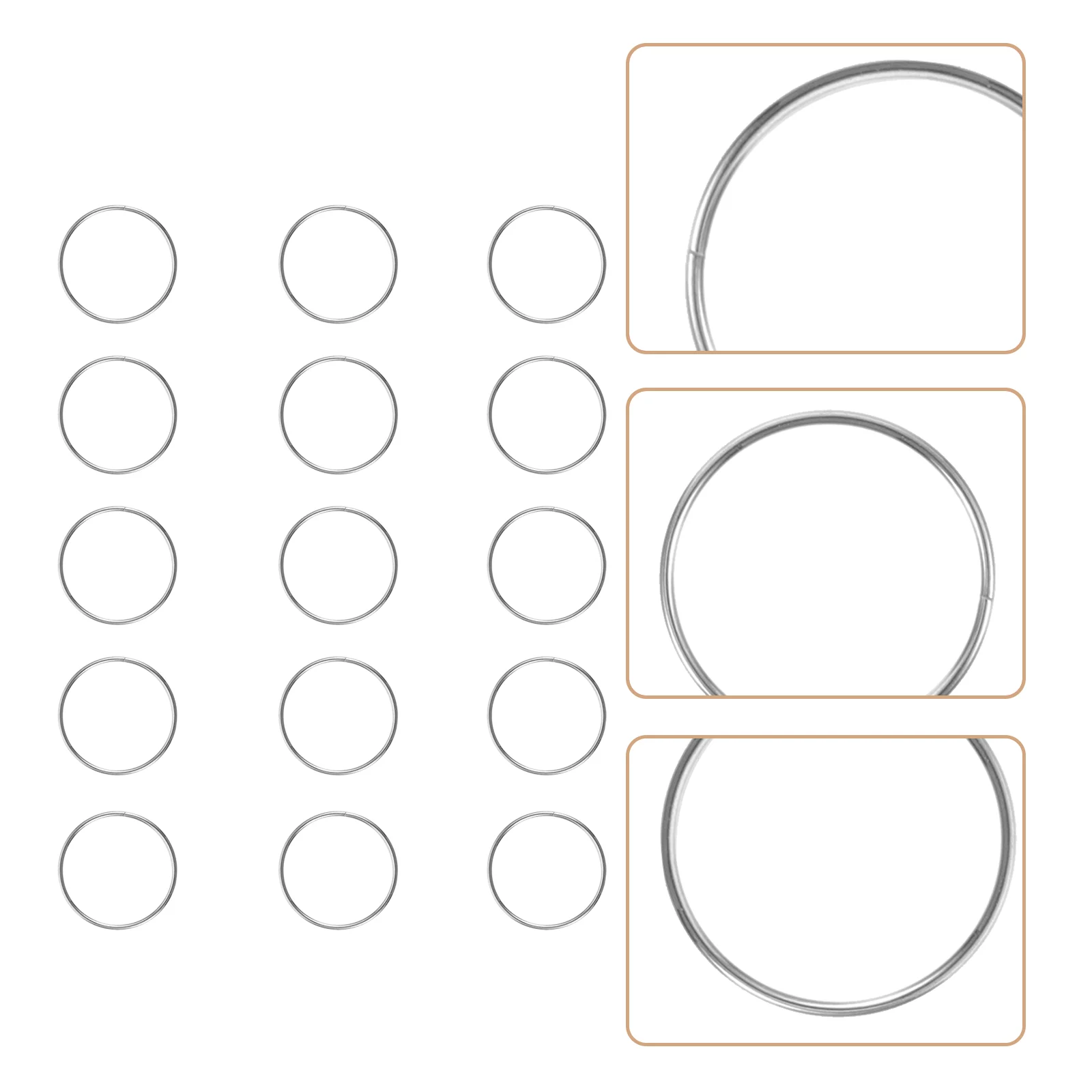 

Stainless Rings: 100pcs Chandeliers Connectors for Chandelier Curtain Suncatchers Garland Keys Earrings Jewelry Making
