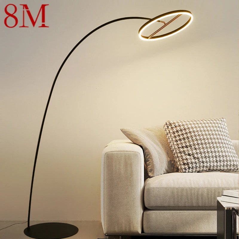 

8M Nordic Fishing Floor Lamp ModernFamily Living Room Beside The Sofa Creative LED Minimalism Standing Light