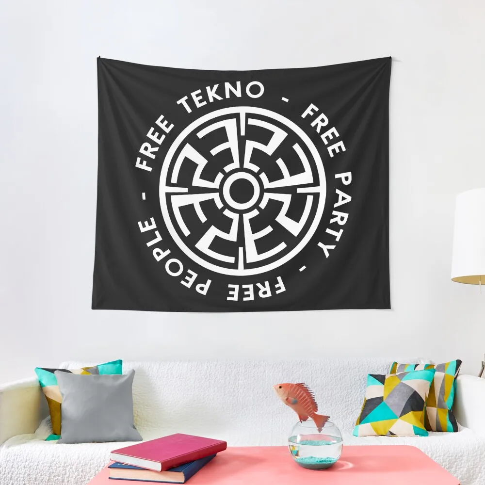 

23FT002 - Tekno 23 people free tekno free party Tapestry Room Decorator