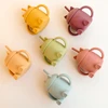 250ML Newborn Feeding Drinkware Cup Infant Learning Baby Bottles Anti-Hot Leakproof Silicone Tableware Toddler Water Bottle 2