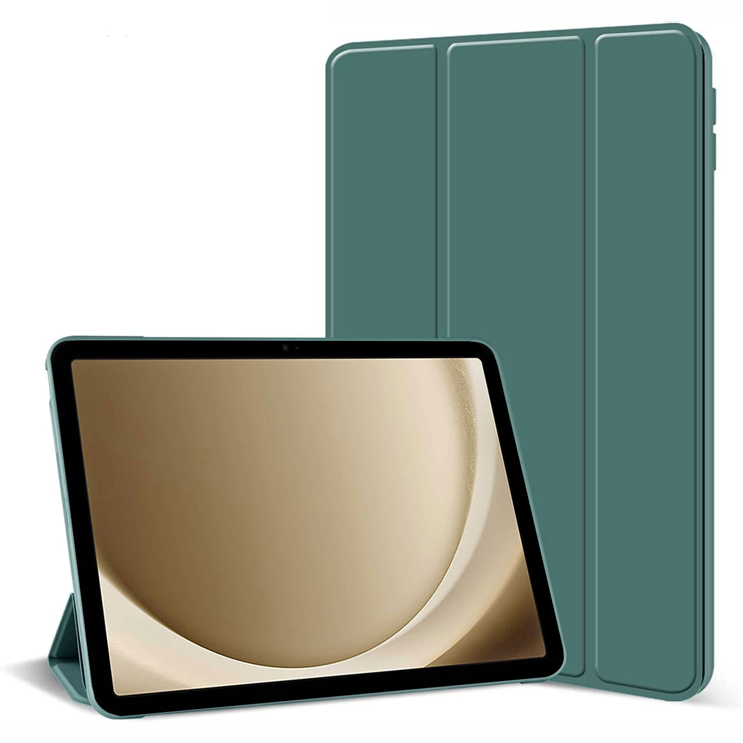 Premium PU Leather Tri-fold Flip Stand Tablet Case - Soft Cover