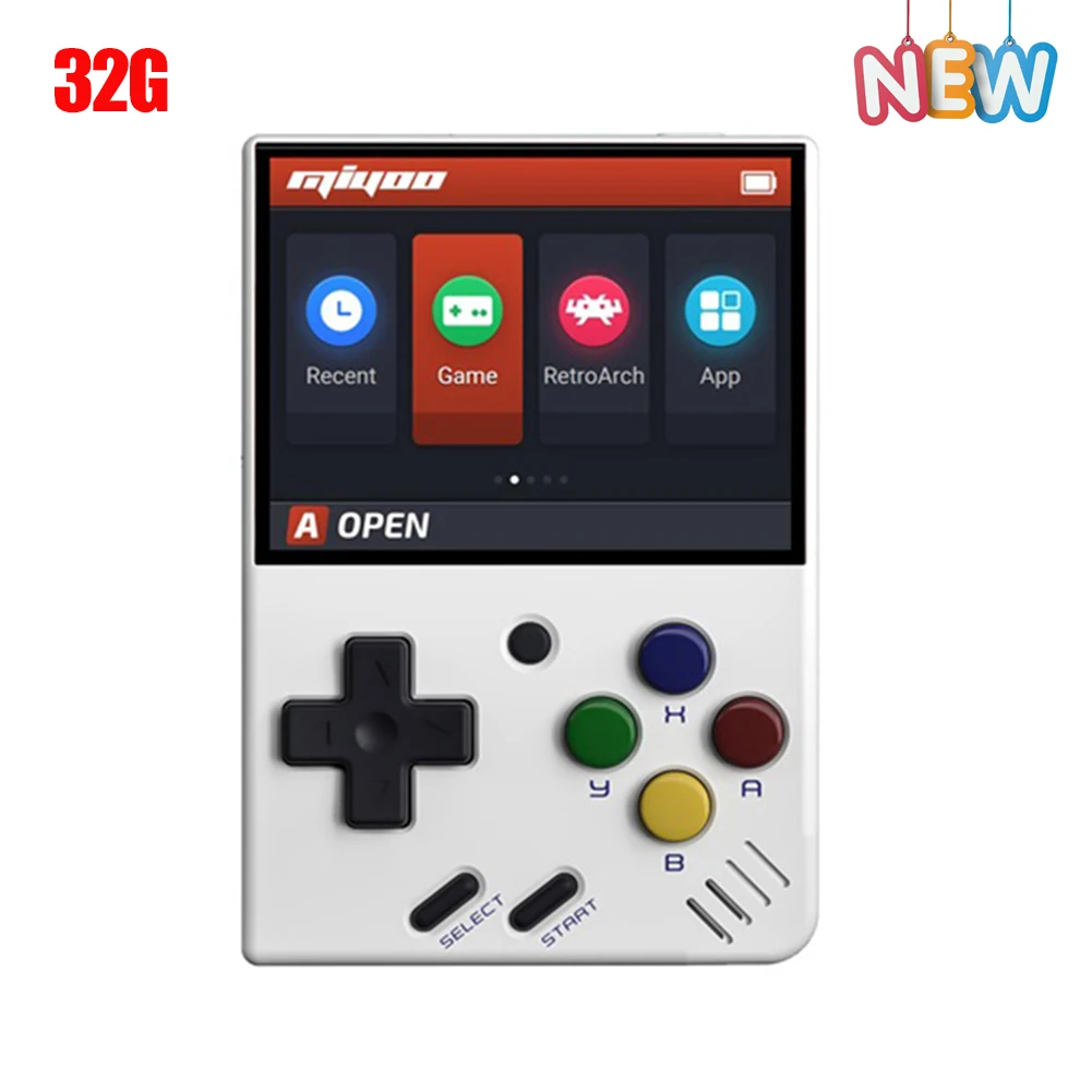 Miyoo Mini Pocket Video Game Consoles Retro Protable Player Built-In 2500+ Games with Tetris 2.8 Inch IPS Screen Gift for Kid 