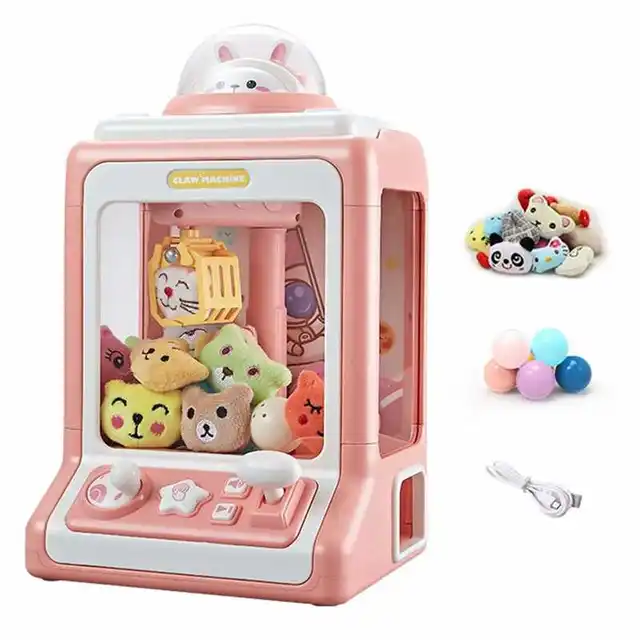 Mini Claw Arcade Crane Grabber Machine Musical Double Lever Electronic