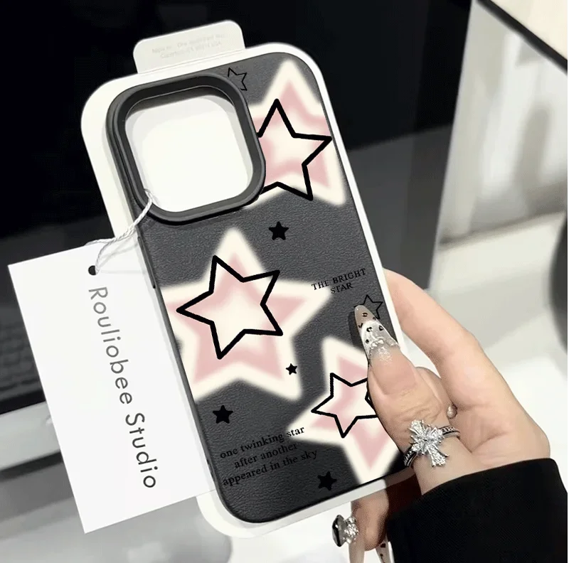 INS Trendy Personality Stars Lychee Phone Case