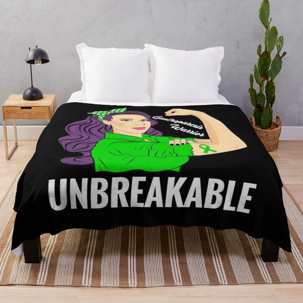 

Gastroparesis Warrior Unbreakable GP Awareness Throw Blanket Blankets For Baby