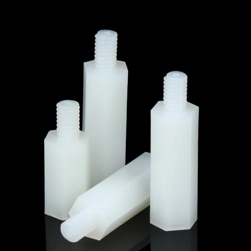 thumbnail image 1 of M2 M2.5 M3 M4 White Black Nylon Standoff Hex Column Support PCB Pillar Motherboard Standoffs Stud Plastic Male Female Spacer, 1 of 5