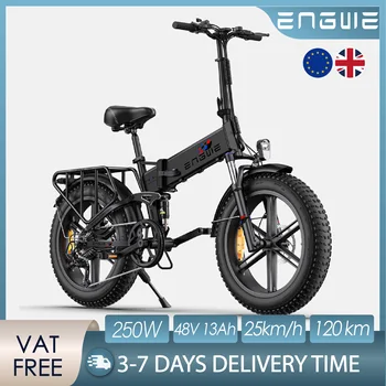 ENGWE MOTORE X Bici Elettrica Pieghevole 48V13AH Batteria Al Litio 250W Bicicletta Elettrica Per Adulti 20*4.0 Pollici Fat Tire Mountain E-bike